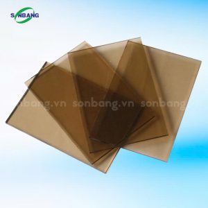 tấm polycarbonate đặc màu trà