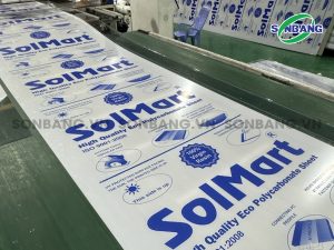 nhà máy sản xuất tấm poly đặc SolMart