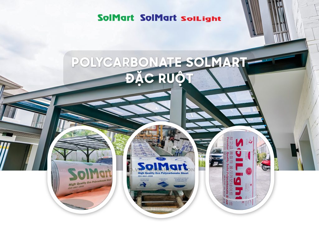 tấm polycarbonate đặc ruột