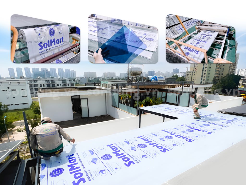 SolMart tấm lợp lấy sáng chất lượng bảo hành 10 năm