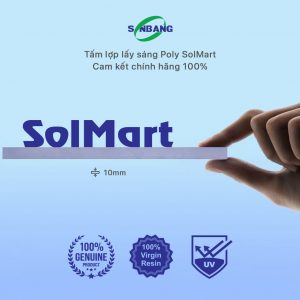tấm polycarbonate đặc 10mm solmart