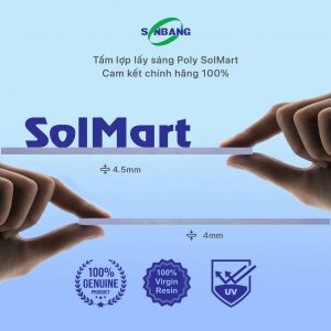 Tấm lợp lấy sáng polycarbonate SolMart