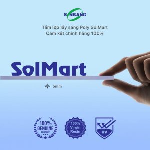 tấm polycarbonate đặc 5mm solmart