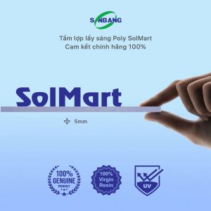 tấm polycarbonate đặc 5mm solmart