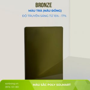 Tâm Poly màu trà (Poly nâu đồng)