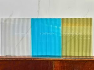 Tam Polycarbonate rong 13 Tấm Polycarbonate rỗng thương hiệu SolMart