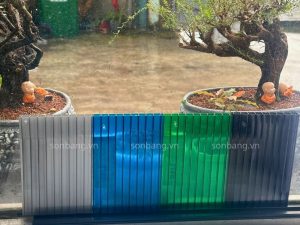 Tam Polycarbonate rong 9 Tấm Polycarbonate rỗng SolMart
