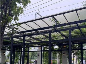 Ung dung cua polycarbonate rong 1 9 Mái che Poly rỗng được bảo dưỡng định kỳ