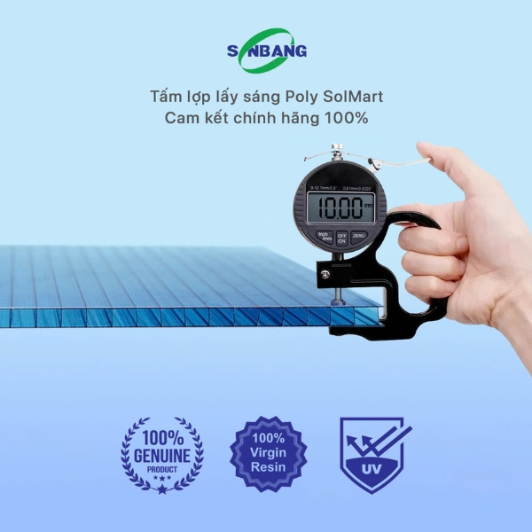 Tấm Polycarbonate rỗng 10mm 