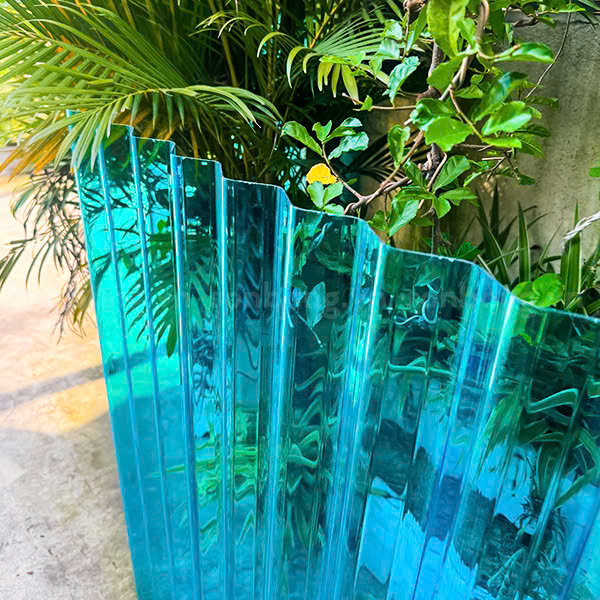 Tôn nhựa Poly 1.1mm màu xanh biển