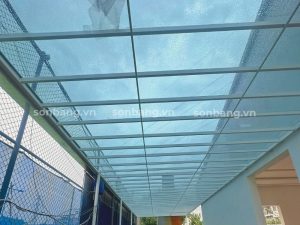 Công trình mái che poly 3mm 4