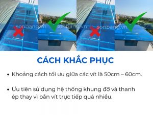 Các khắc phục khi bắn vít quá sát nhau 