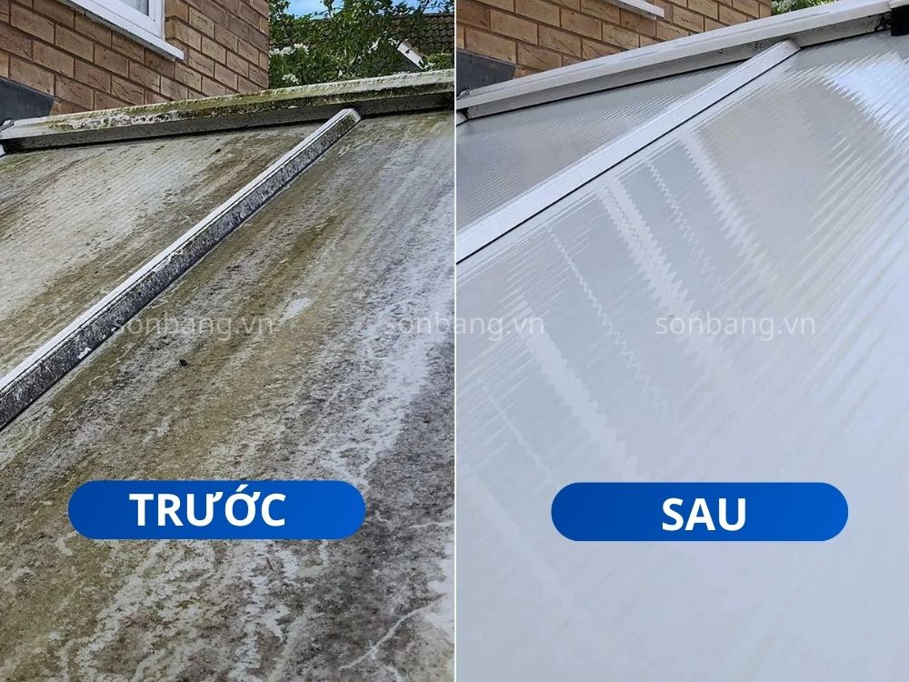 Vệ sinh và bảo dưỡng mái che Poly 4