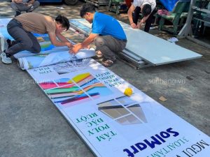 trien lam Vietbuild Ho chi minh 10 Công tác chuẩn bị tại Sơn Băng trước khi diễn ra triển lãm Vietbuild