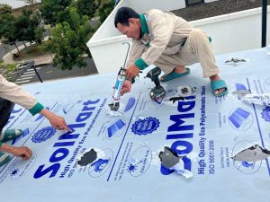 ve sinh va bao duong mai che Poly 7 Mái che Poly SolMart do Sơn Băng cung cấp và thi công