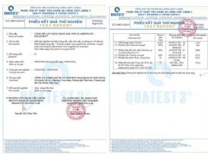 Giấy chứng nhận chất lượng ISO Poly đặc thương hiệu SolMart 