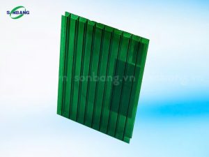 Tấm Poly rỗng màu xanh lá thương hiệu SolMart 