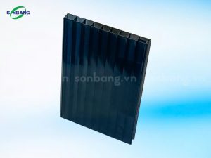Tấm Poly rỗng màu xám khói thương hiệu SolMart
