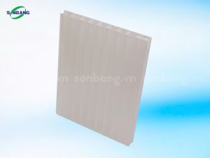 Tấm Poly rỗng màu trắng sữa thương hiệu SolMart 