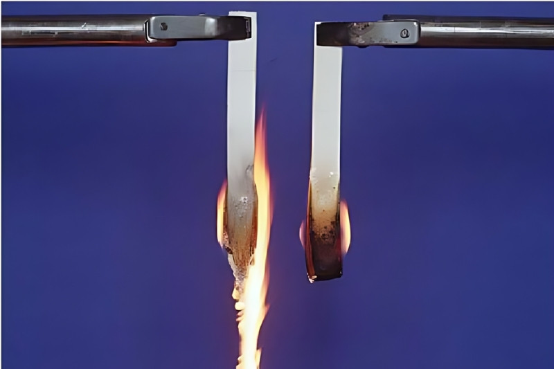 Vật liệu đạt cấp độ V-1 tự tắt trong 30 giây và không nhỏ giọt