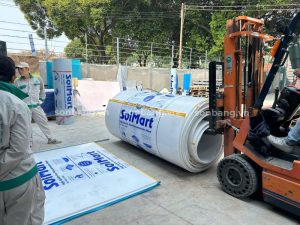 Tấm Poly rỗng kích thước 2,1mx5,8m vận chuyển tại kho 