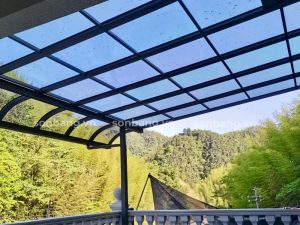 Mẫu mái che sân thượng cho Homestay đẹp