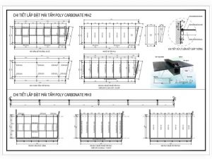 Chi tiết lắp đặt tấm Poly SolLight tại công trình Trà Vinh