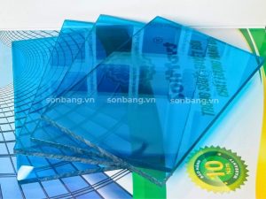 Tấm Poly màu xanh đặc ruột SolMart