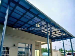 mái che Poly xám khói 