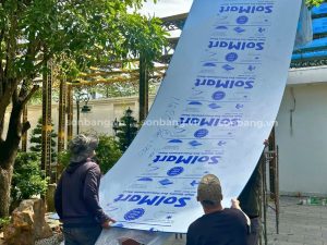 Tấm nhựa Poly đặc SolMart chống UV, chống rạn nứt, chống ố vàng